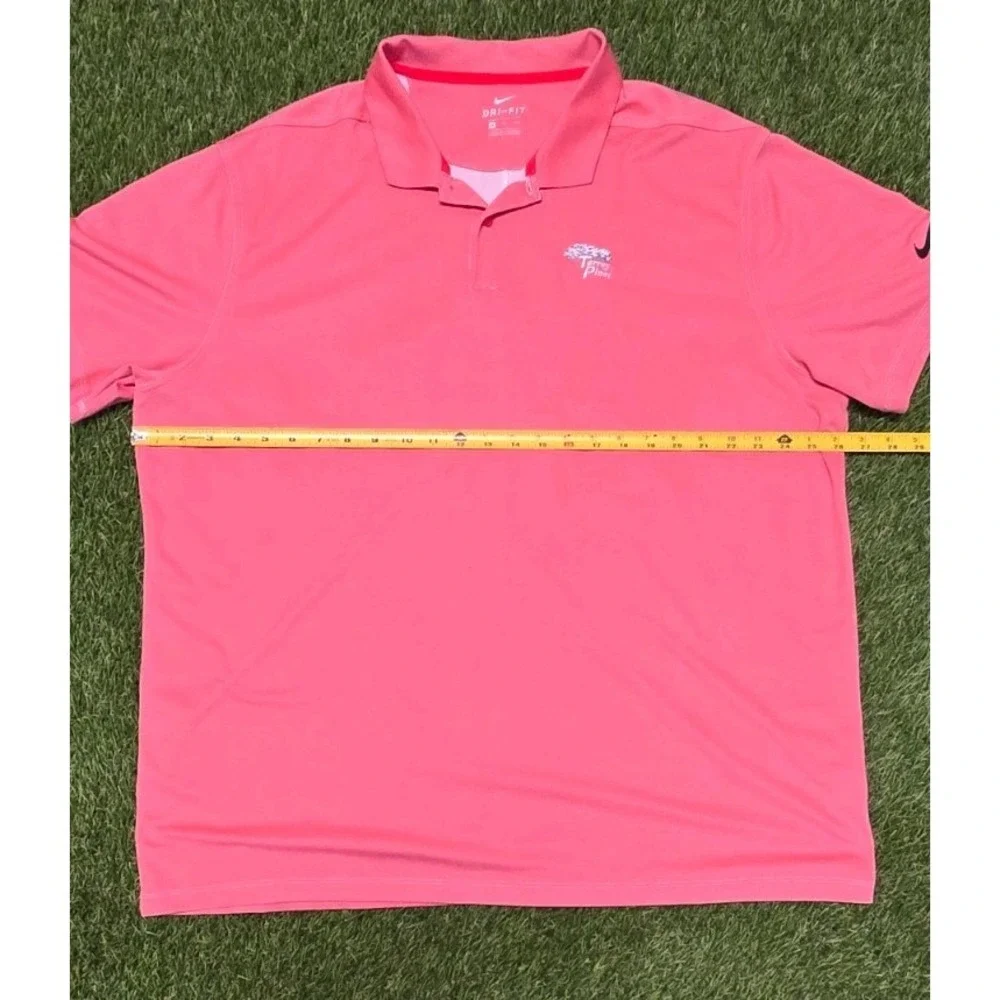 Nike‎ Golf Torrey Pines Polo Shirt XXL Men's Dri-Fit Coral Salmon Performance
